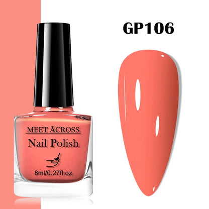 48 Colors Nail Polish Quick Dry No-bake Lasting Water-based Tearable Manicure Not Easy To Fade Semi-permanent Varnish Nail Art Good Vibrations