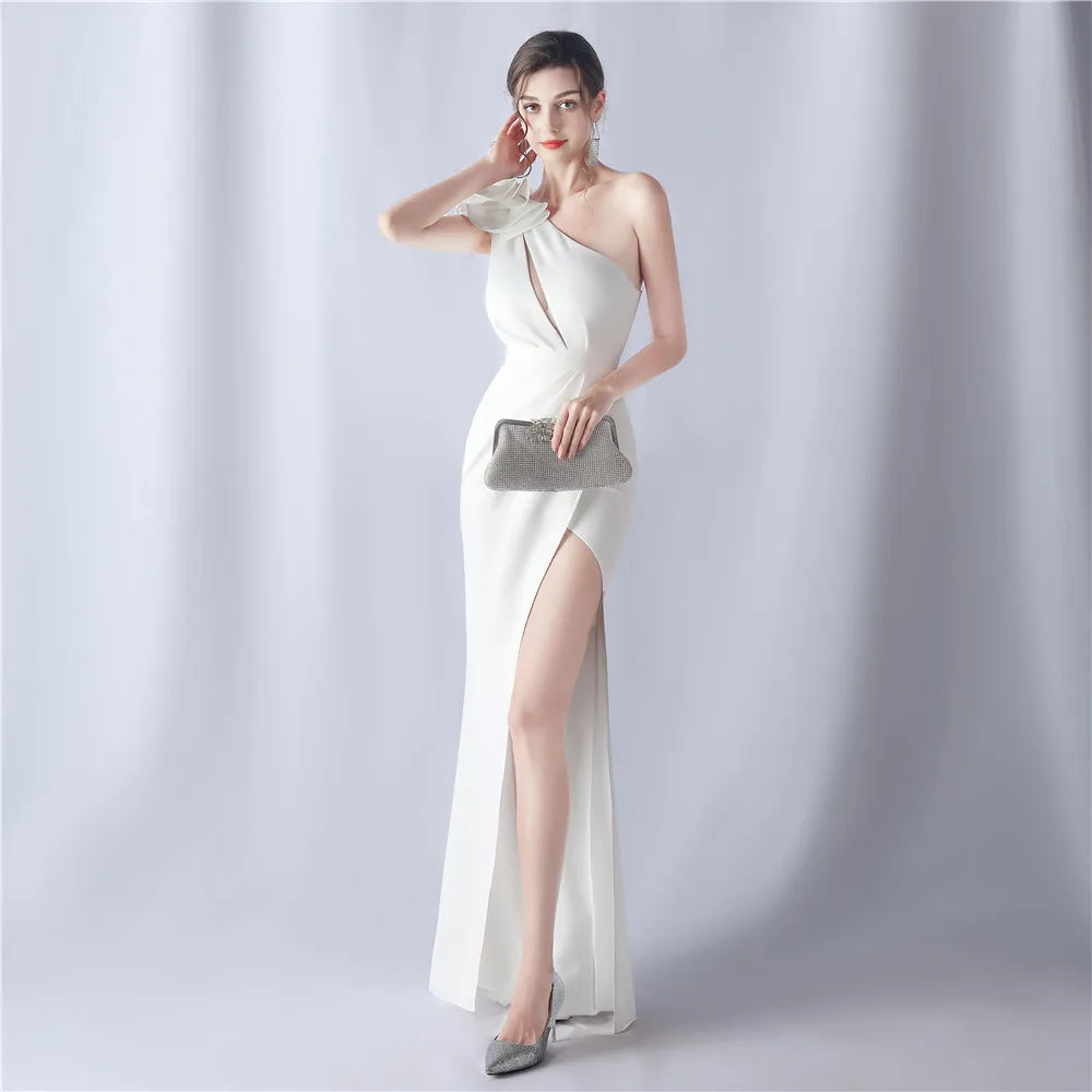 Women's Elegant Dresses for Prom Party Dress Evening Formal Gala Woman Luxury Special Events Occasion Chic Simple Satin 2024 Good Vibrations