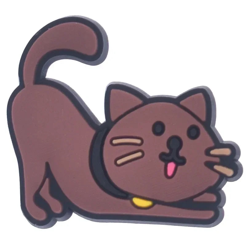 Shoe Charms for Crocs Accessories
 Pet Cat Shoes Charm for Croc Decorations Pins Men Accessory Jeans Woman Clogs Clips Badges Good Vibrations