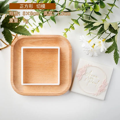 Western Style Wedding Sugar Cookies Mold Valentine's Day Engagement Dessert Table Decoration Cake Molds DIY Baking Cookie Tools Good Vibrations