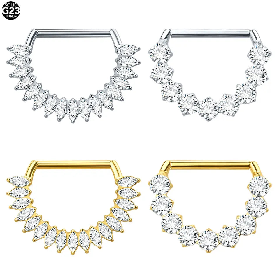 1Pc G23 Titanium Nipple Ring Women Girl Barbell Nipples Piercing Body Shield Jewelry Breast Accessories Good Vibrations