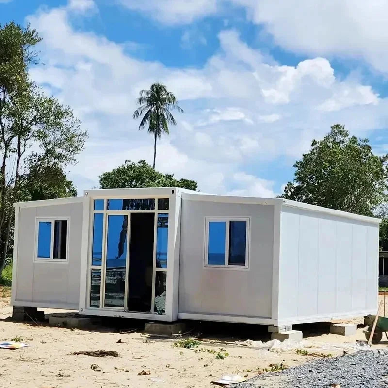 Portable Expandable Container House for Family Leisure with 2-3 Bedrooms, Parent-Child Homestay Venue, 40ft 20ft Tiny House. Good Vibrations