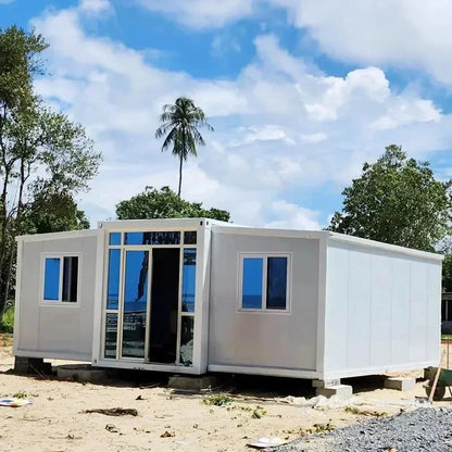 Portable Expandable Container House for Family Leisure with 2-3 Bedrooms, Parent-Child Homestay Venue, 40ft 20ft Tiny House. Good Vibrations