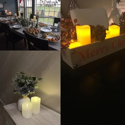 10PCS LED Candles Flameless Flickering Light Flameless Candle Battery Powered for Christmas Wedding Decor Birthday Party Supplie Good Vibrations