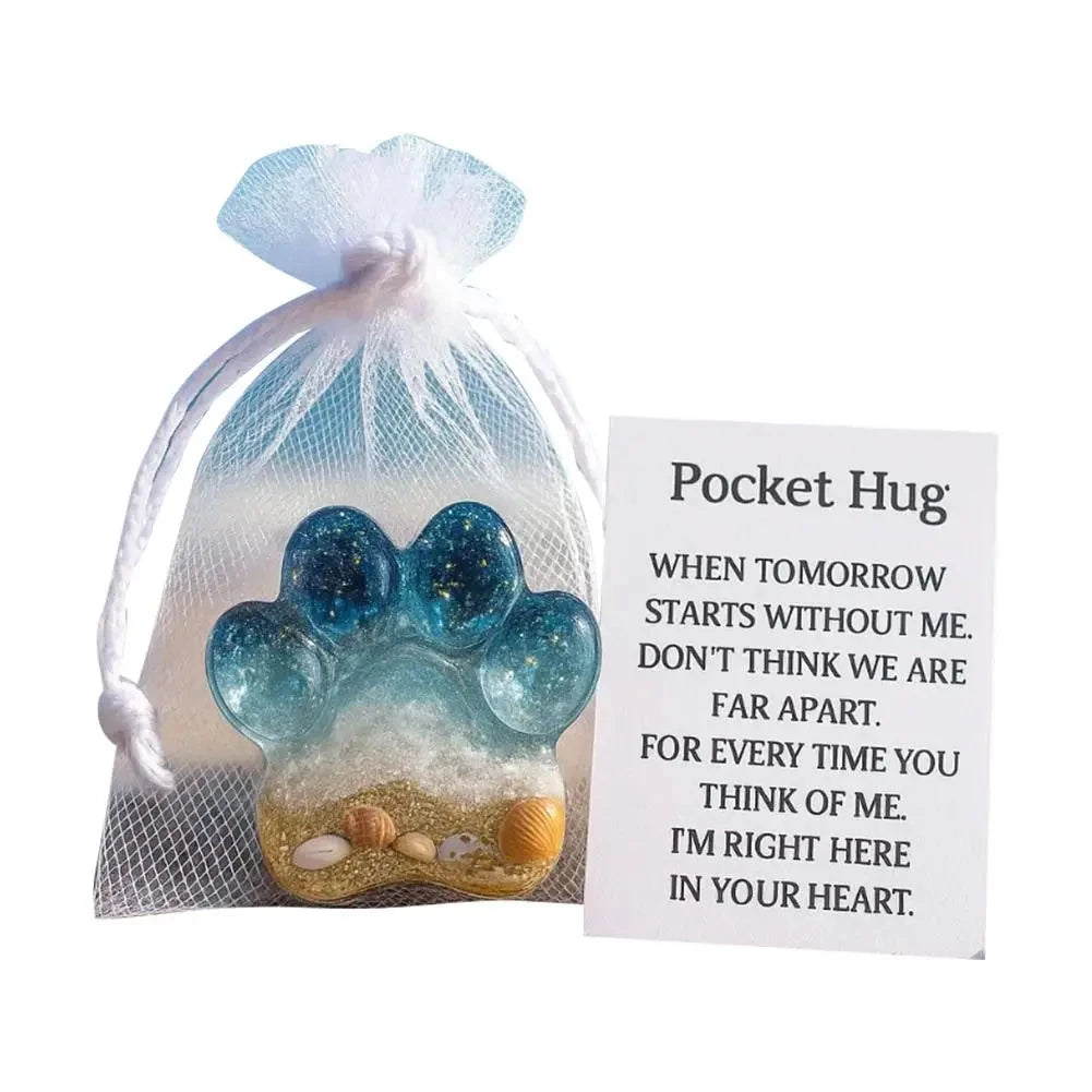 Ornament Pocket Hug Acrylic Figurine Acrylic Dachshund Cat Pocket Hug Token Beach-inspired Fox Wolf Ornament Keepsake For Loved Good Vibrations