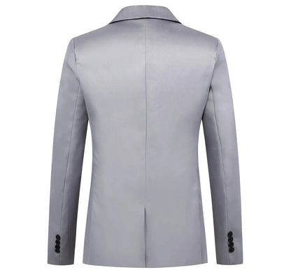 Men's Trendy Leisure Boutique Suit Jacket  Autumn Casual Business Slim Fit Non-ironing Single Button Suit Solid Formal Blouse Good Vibrations
