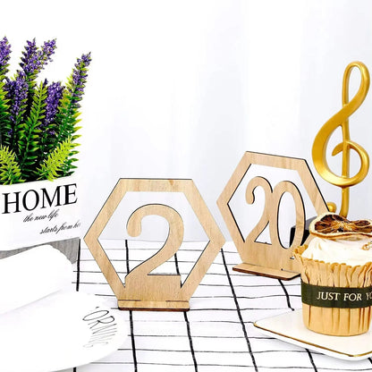 1set Wedding Party Table Number Plate, Wooden Message Clip, Suitable for Birthday Parties, Wedding Parties, Desktop Decoration. Good Vibrations