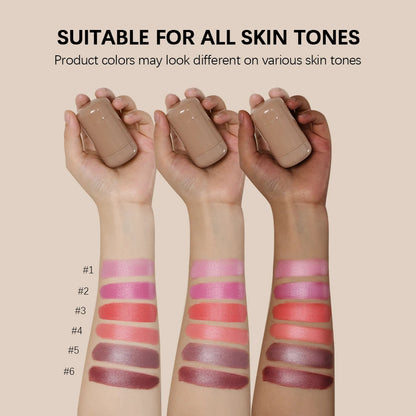 Lakerain 3in1 Cheek Lip Tinted Moistured Blush Stick Waterproof Easy Color Rouge Silky Smooth Blusher Cream Matte Contour Makeup Good Vibrations