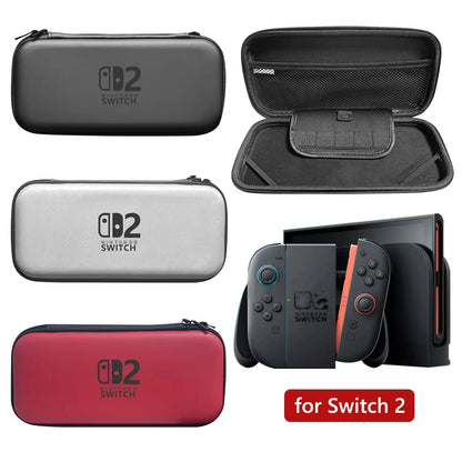 Slim Travel Carrying Case for 2025 Switch 2 Accessories, Waterproof EVA Hard Shell Protective Storage Hand Bag NS 2 Good Vibrations