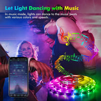 RGB LED Strip Light SMD 5050 USB Remote&APP Control Bluetooth Flexible Tape Diode Ribbon for TV Backdrop Living Room Bedroom Good Vibrations