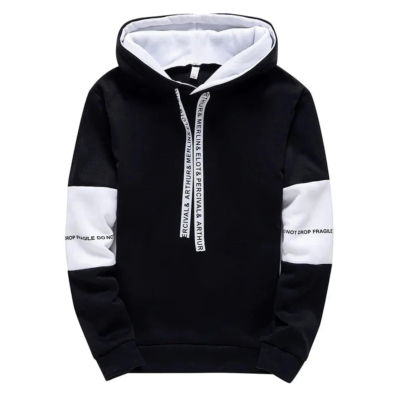 Men's Hoodies Long Sleeve Casual Printing With Letter Sweatshirts New Spring Hip Hop Pullover Sports Top Male Hooded Sweatshirts Good Vibrations