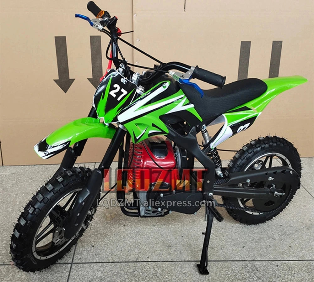 49CC 50CC 4-Stroke ATV OFF-road Gasoline Motorcycle Racing MOTO Dirt Bike Motorbike For Adult Children Boy Girl Child Men Women Good Vibrations