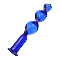 VaHppy Glass anal plugs Pink/Blue 3.2-4cm Coarse thread Anal extension training stimulation Adult sex toys For gay girl Masturba GOOD Vibrations