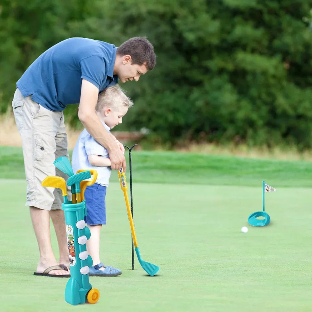 Mini Putter Golf Club Toy Funny Sports Golf Clubs Set Parent Child Educational Activities Outdoor Sports Game Toy Good Vibrations