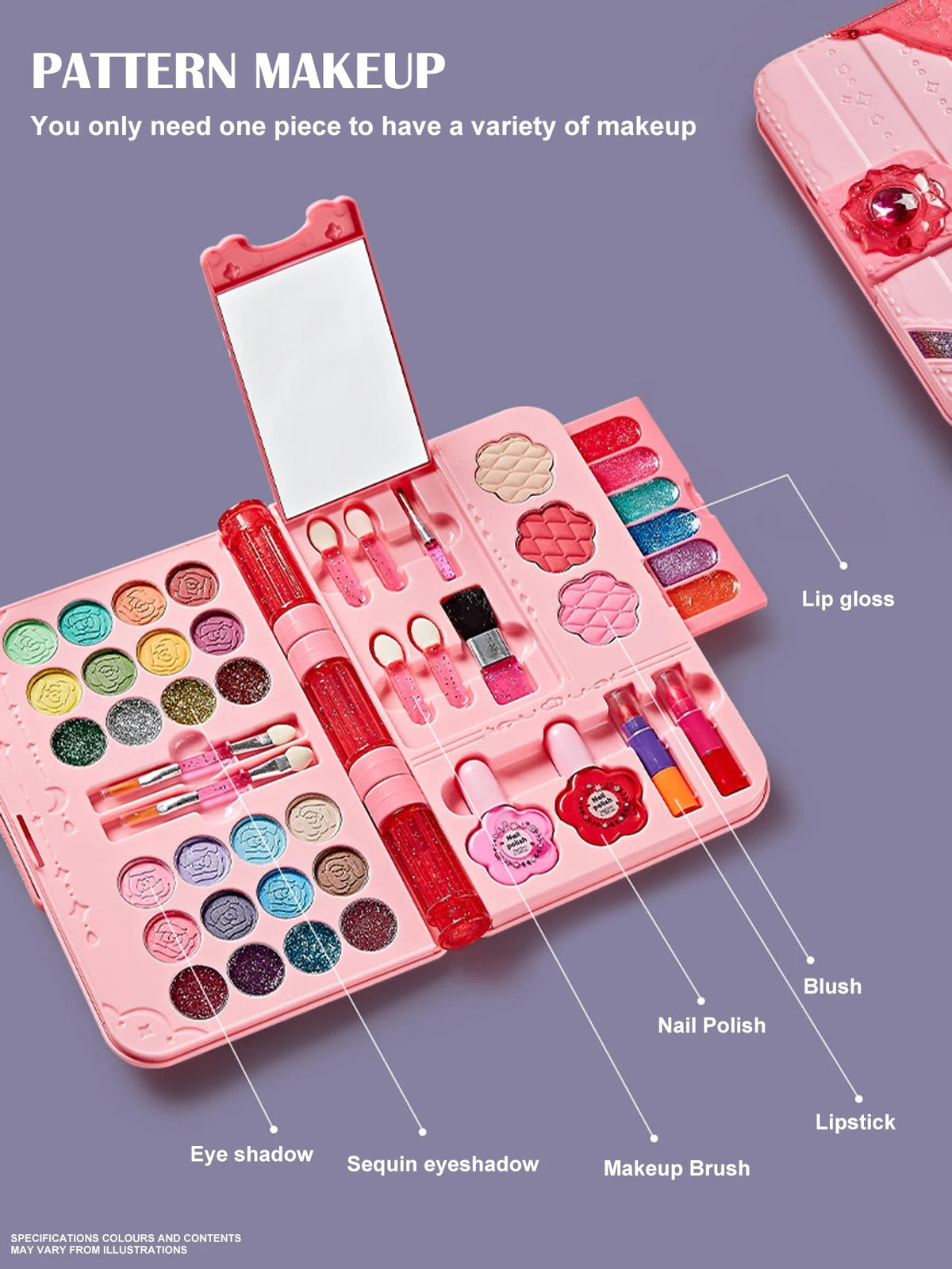 Kids Makeup Kit for Girl, Washable Play Make Up Toys Set with Mirror, Beauty Dress Up Set Toys for Age 3 4 5 6 7 8 9 10 11 12 Ye Good Vibrations