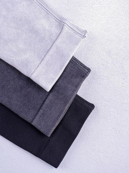 Women Seamless Gym High Waist Yoga Pants Hip Lifting Outdoor Sports Tight Waist Letter Sand Washed Pants Exercise Yoga Leggings Good Vibrations