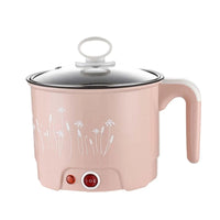 Electric Pots Household Portable Multipurpose Mini Ramen Cooker Noodles Cooker Mini Pot for Shabu Shabu Dumpling Fry Ramen Eggs Good Vibrations