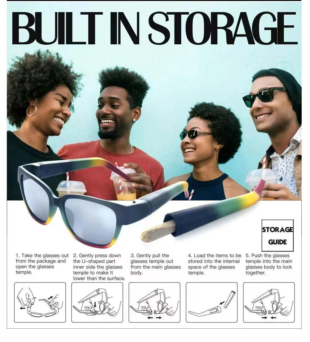Portable Storage Tube Removable Glasses Classic Eyeglass Hidden Conical Roll Paper Frame Gadget Sunglasses Smoking Accessories Good Vibrations Adult Super Store