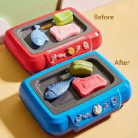 DIY Kitchen Cooking toy Set with 20pcs Multi-functional Induction Children's Play House Food Toys for Parent-child fuuny Gifts Good Vibrations