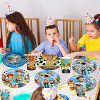 7/9 inch Toy Story Party Plates Birthday Decor Tableware Buzz Lightyear Paper Dish Cups Baby Shower Kids Favors Party Supplies Good Vibrations