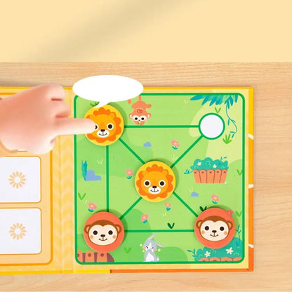Toy Book Magnetic Chess Game Clip Design Puzzle Children's Magnetic Tic Tac Toe Interactive Multiplayer Good Vibrations