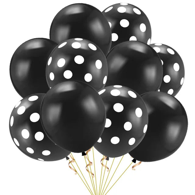 20pcs Polka Dot Balloons Globes 12Inch Pink Blue Latex Polka Dot Balloon Multicolor Wedding Birthday Party Festival Decoration Good Vibrations