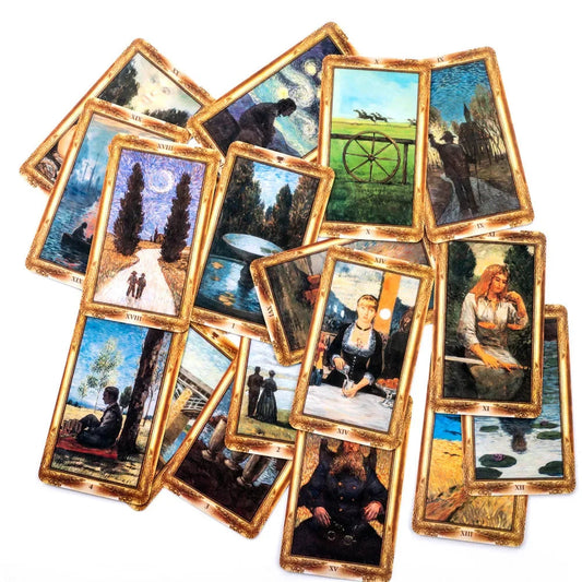 New Impressionist Tarot cards  A 78 Deck Oracle English Visions Divination fate Borad Playing Games Good Vibrations