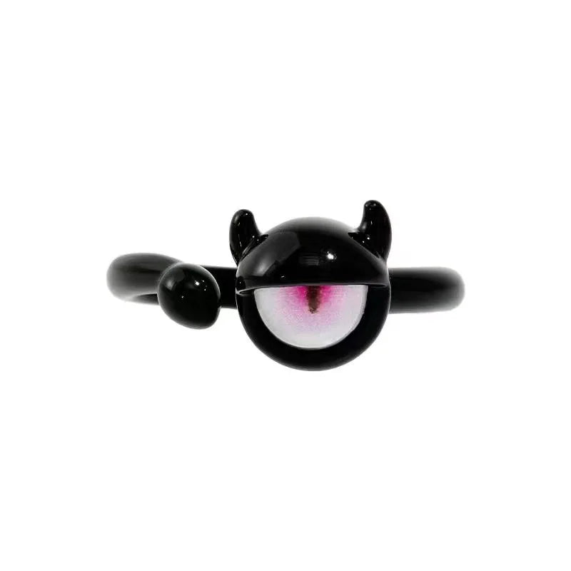 Kiss Jewelry Halloween Little Monster Wing Bat Eye Stud Earrings Women Cute Animal Eye Punk Earring Girls Y2K Brincos Party Gift Good Vibrations
