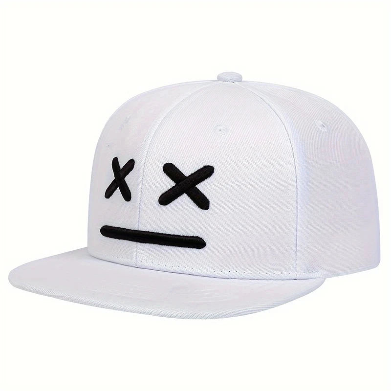 Fashion XX Smiling Face Embroidery Baseball Cap Cotton snapback Hats Adjustable Hip Hop Sport Hats Men Women Outdoor Sun hats Good Vibrations