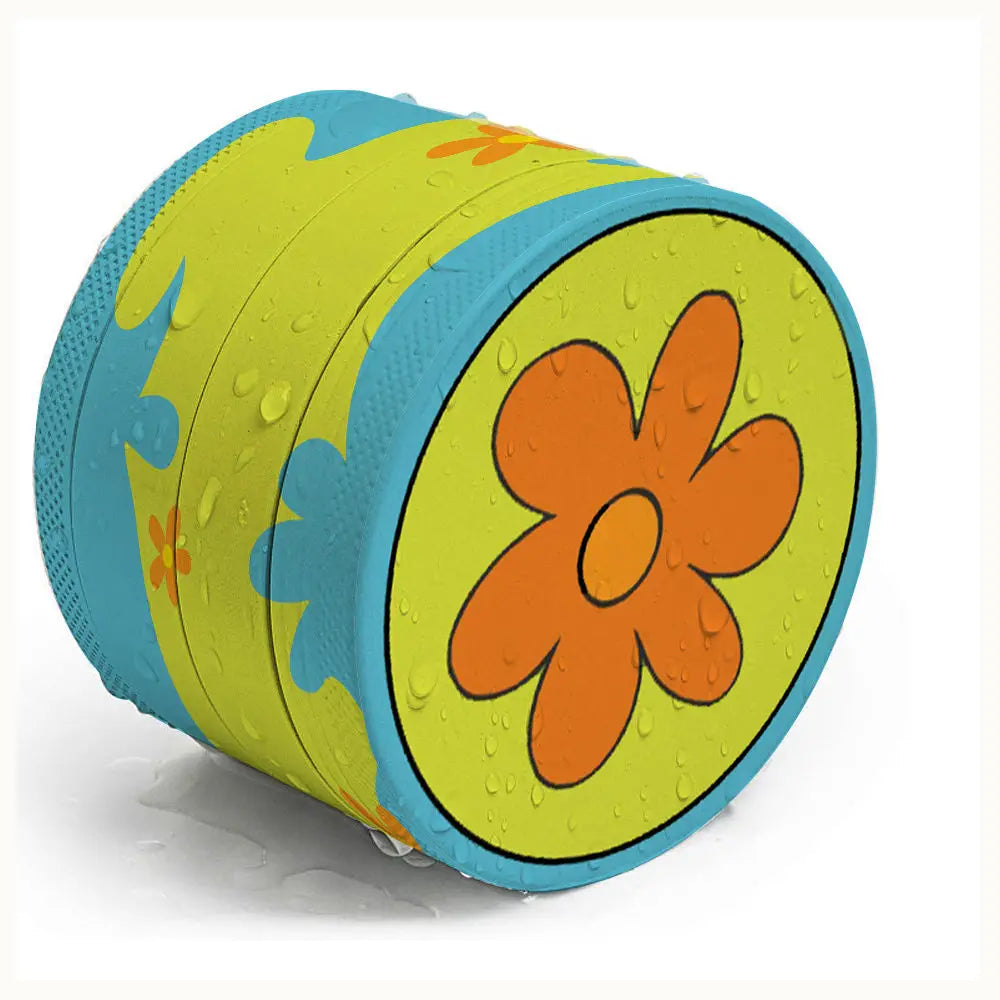 1/2 Pack Daisy Flower Rolling Tray and Herb Grinder Good Vibrations