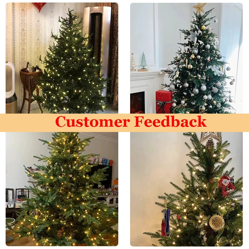 Encrypted Christmas Trees Led Light Xmas Ornaments,Christmas Decor For Mall Home Decorations And New Year 2025 Decoration Good Vibrations