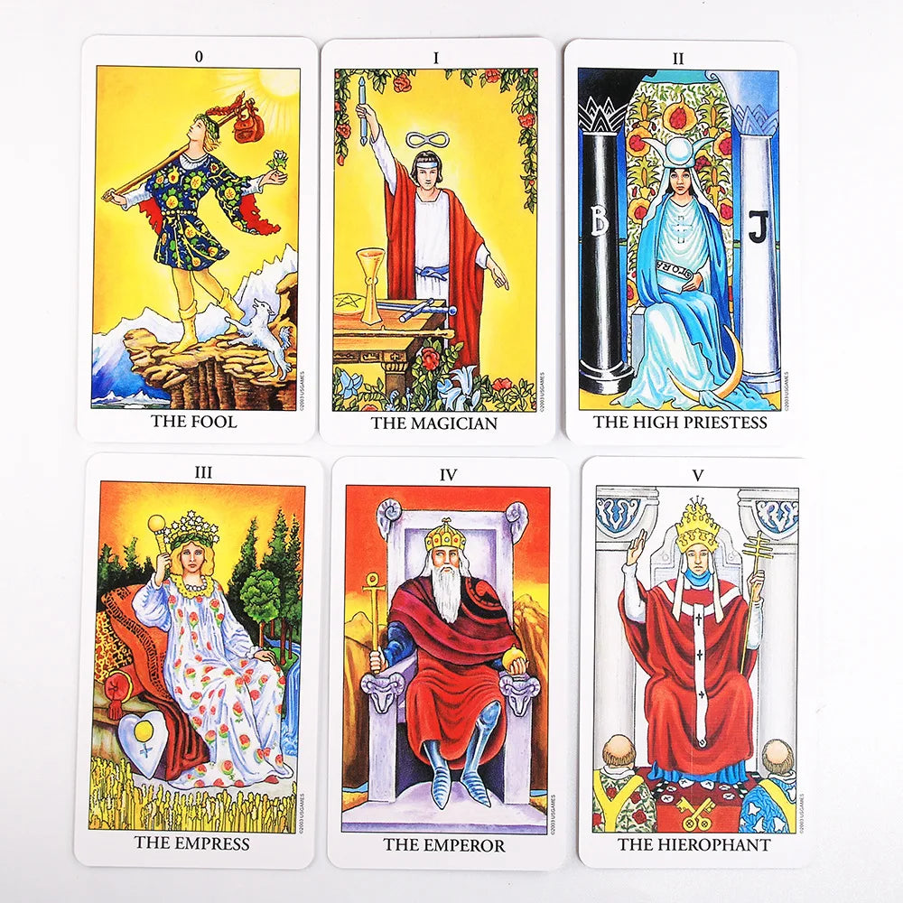 Classic The Rider Waite Tarots With Divination Personal Use Tarot Deck Full English Spanish Version Oracles Deck for Board Game Good Vibrations