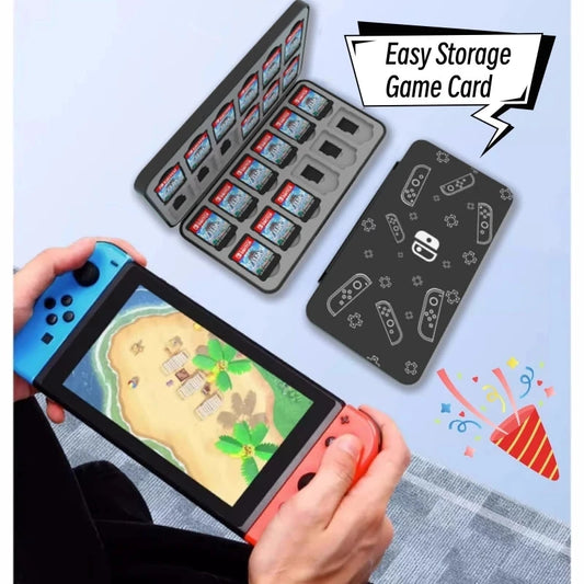 Protective Game Card Case Switch 24 Slots Storage Box Game Cartridge Case For Switch OLED Lite Dustproof Fall Prevention Good Vibrations