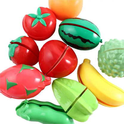 Toys Pretend Play Toys Play House Cutting Vegetable Classic Toys Cutting Fruit Cutting Food Toys Plastic Food Toy Kitchen Toys Good Vibrations