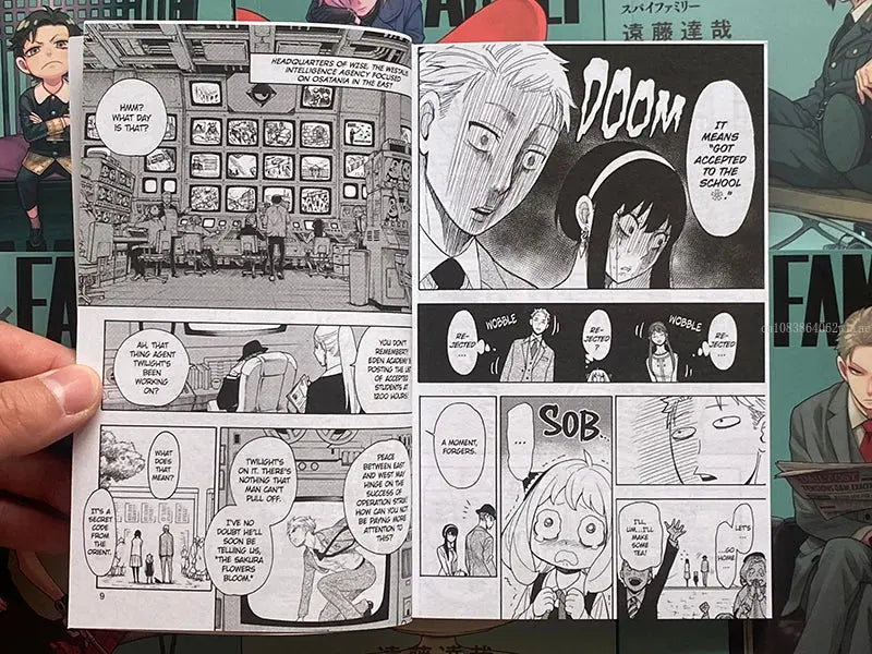 English Version Japanese Anime SPY×FAMILY Official Comic Book Volume (Spy Play House) Espionage, Action, Family, Comedy Book Good Vibrations