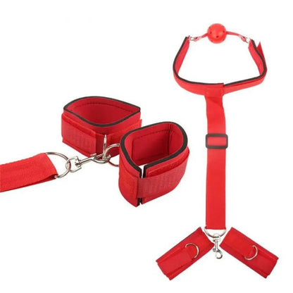 Sex Toys For Couples Flirting Adjustable Erotic Handcuffs Neck Ankle Bondage Harness Open BDSM Adult Games Restraints Chastity GOOD Vibrations
