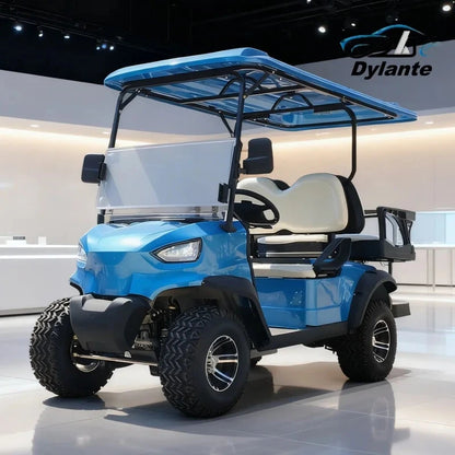 New Customized Club Car Electric Golf Cart With Foldable Rear Seat Adult Ranch Electric Four-Wheeler Electric Car For Adults Good Vibrations