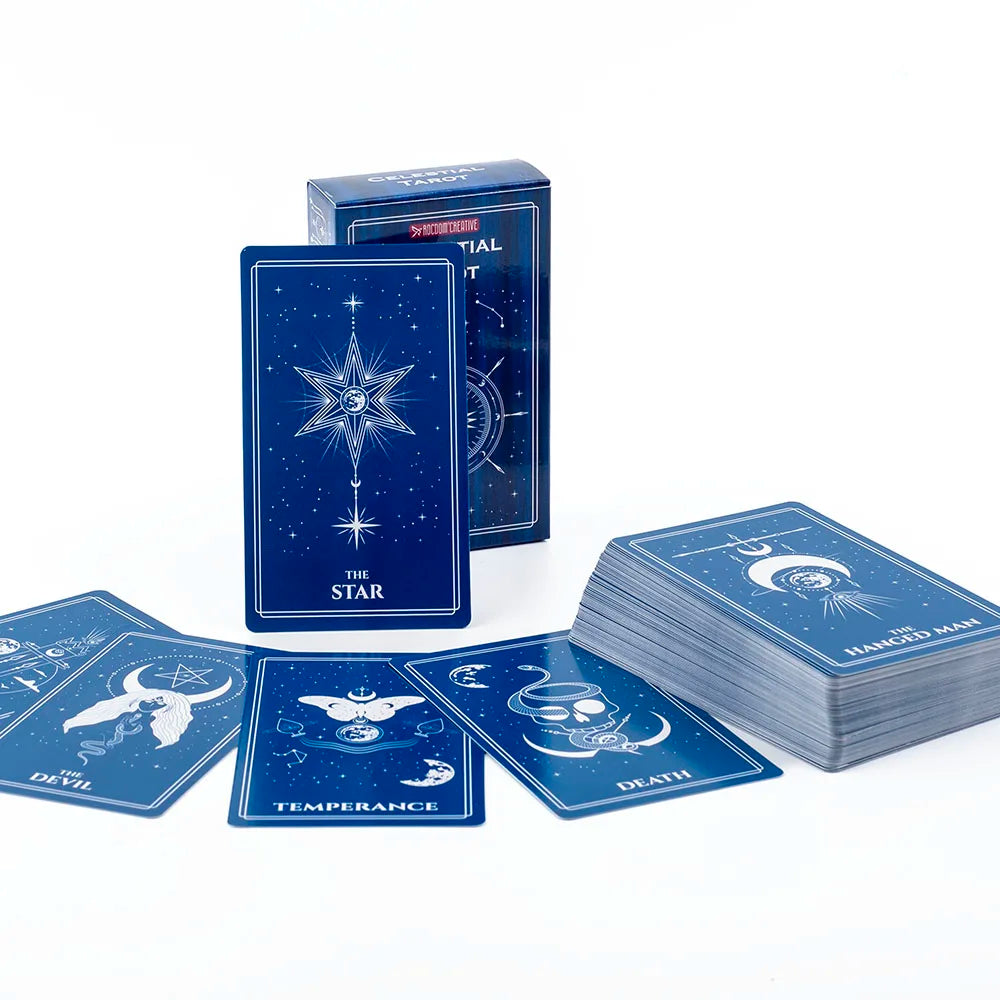 Celestial Tarot filled with the mysterious atmosphere of cosmic celestial bodies Divination Edition Deck Board Playing Games Good Vibrations