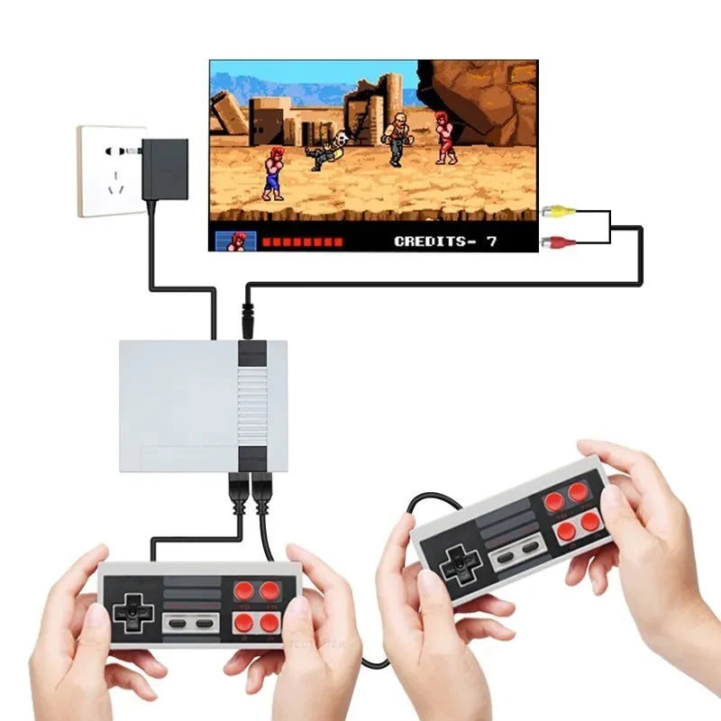Handheld Family Recreation Video Console AV Output Retro Built-in 620 Classic Games Dual Gamepad Gaming Player  Toys Holiday Gif Good Vibrations