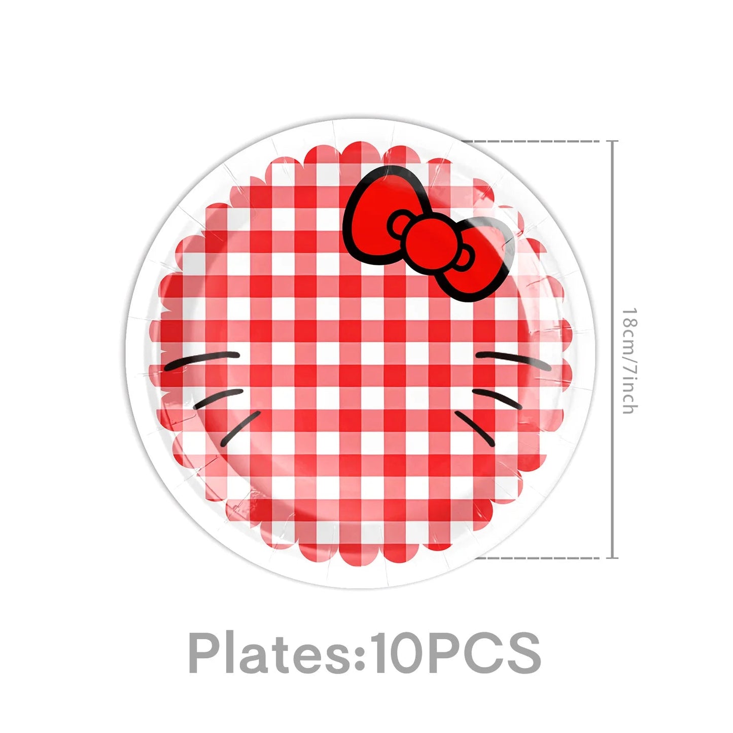 Hello Kitty birthday Decoration Kit Hello Kitty Tablecloth Plate Cup Nakpin Gift Bag Baby Shower Girls party favors hello kitty Good Vibrations