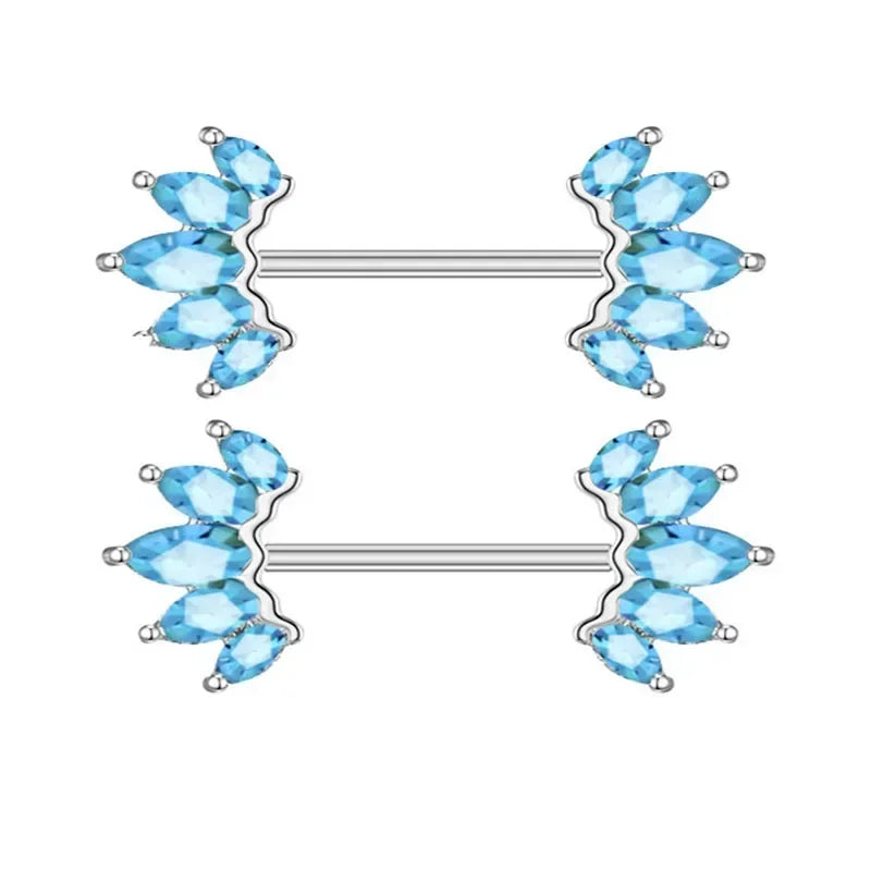 1Pair Green Butterfly Nipple Piercing Jewelry 14G Pink Heart Nipple Rings for Women Flower Nipple Piercing Barbell Pezon Mujer Good Vibrations Adult Super Store