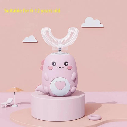 Electric U-shaped Toothbrush Children Sonic Toothbrush 360 Degrees Smart Dental Tooth Brush Teeth Whitening for Waterproof Kids Good Vibrations