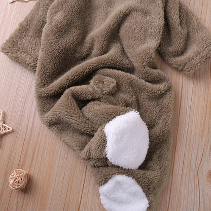 Humor Bear Autumn Cartoon Style Winter Long Sleeve Baby Boys Girls Rompers Toddler Kids Playsuit Jumpsuits Baby Clothes Good Vibrations
