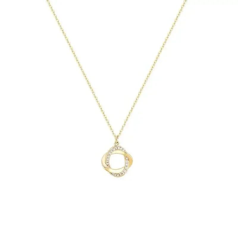Fashion Cross Rotating 925 Sterling Silver Pendant Chain 14k Gold Plated Necklace Gold Necklace for Women Fine Jewelry Good Vibrations