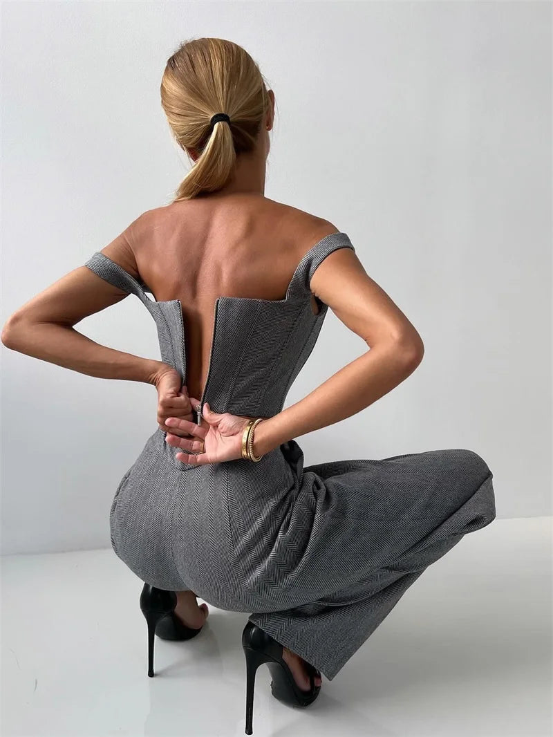 3 Pieces Herringbone Women's Suits Pants Set Top Bra+Blazer+Trousers or Skirt Formal Office Lady Prom Jacket Coat Winter Outfit Good Vibrations