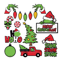 7 HoHoHo Christmas Tree Cutting Dies Happy New Year Metal Embossing Stencil DIY Scrapbook Cards Craft Decor Good Vibrations