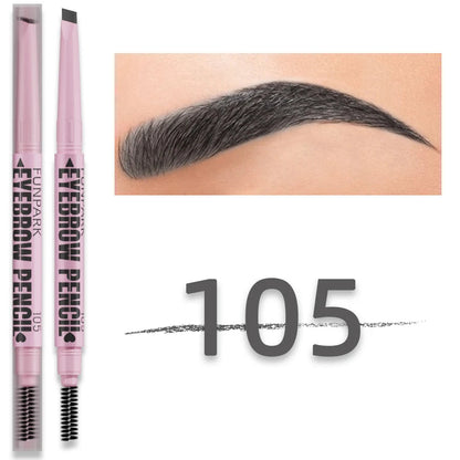 2 in 1 Professional Eyebrow Pencil Eye Makeup for Women 5 Colors Waterproof Long Lasting Eyebrow Brush Eye Brow Pen Cosmetic Gif Good Vibrations