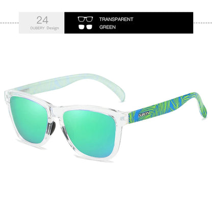 DUBERY Full Rim Polarized Sunglasses For Men And Women 28 Colors Model 550 Good Vibrations