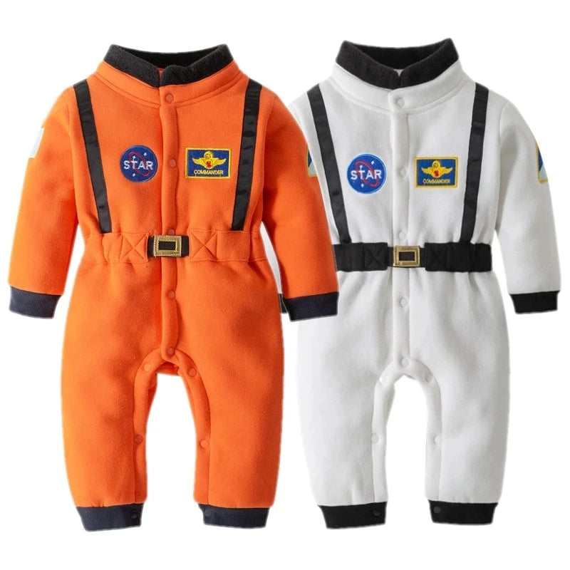 New Astronaut Costume for Baby Boy 1 Year Old Toddler Infant Birthday Theme Party Cosplay Space Suit Newborn Photography Romper Good Vibrations