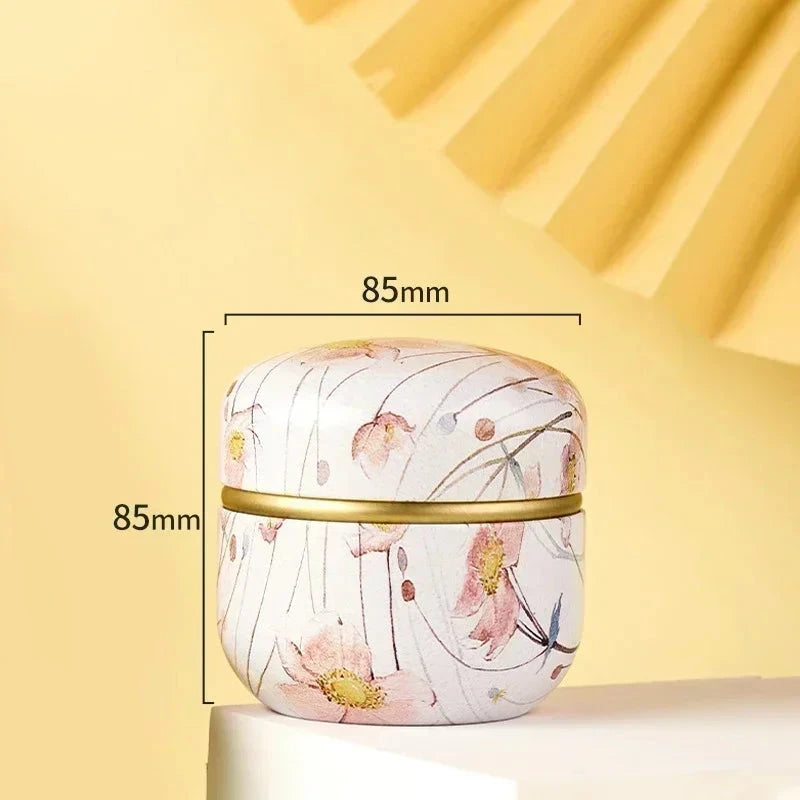 Tea Caddy Tea Box Containers Candle Cans Coffee Candy Snacks Small Tin Mini Portable Storage Boxes Sealed Jars Packaging Teaware Good Vibrations
